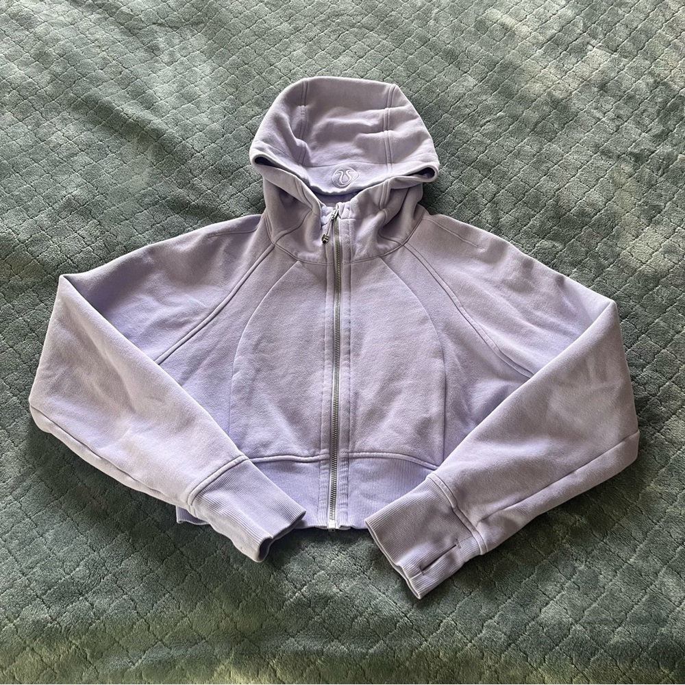 lululemon athletica cropped Purple Hoodie